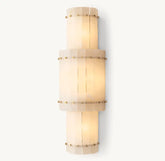 San Marco Alabaster Grand Round Sconce